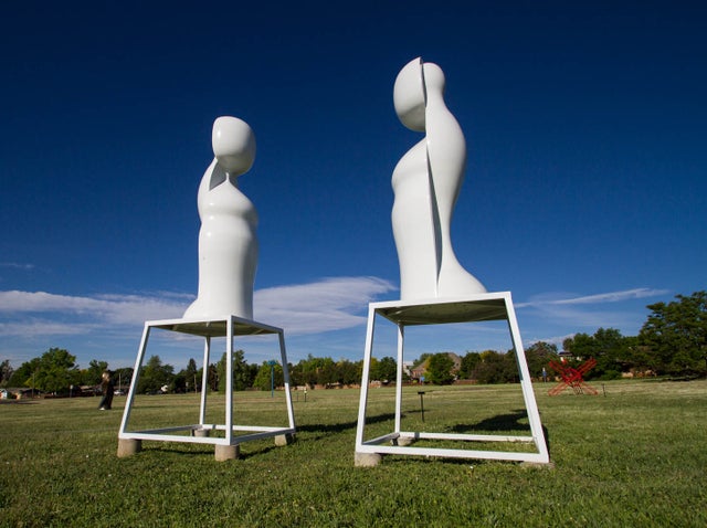 The Center's sculpture field.